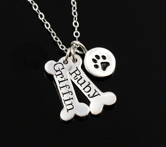 Custom Dog Bone Necklace