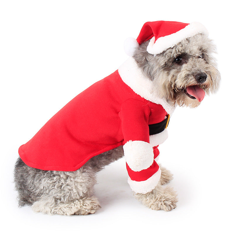 Furry Santa Christmas Pet Costume