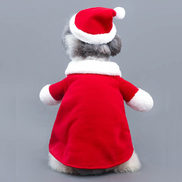 Furry Santa Christmas Pet Costume