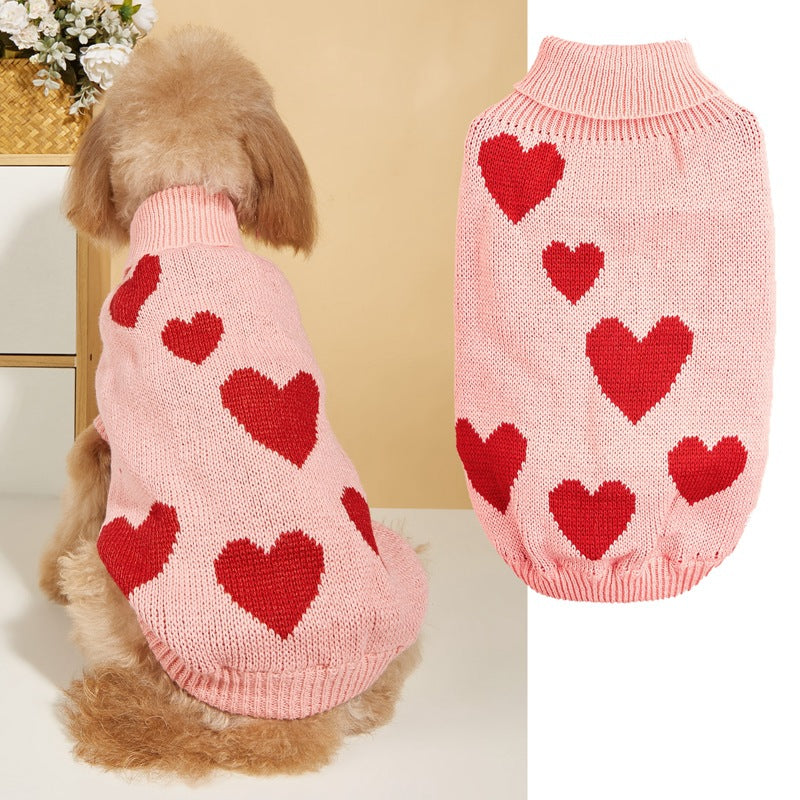 Cupid's Furbaby Valentine's Knitted Sweater