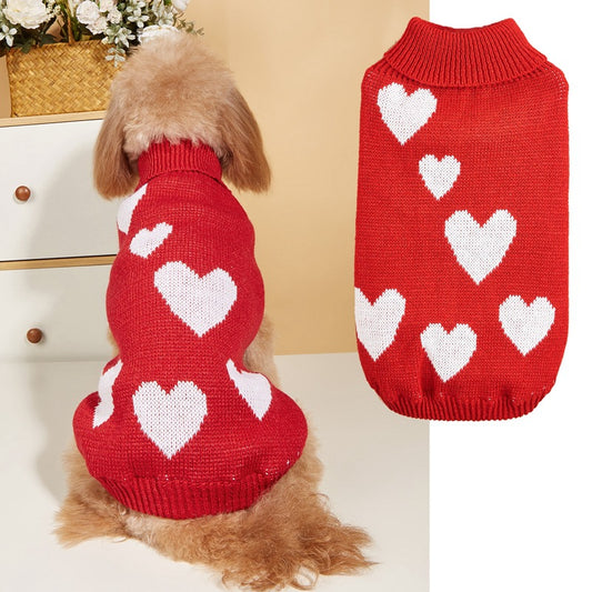 Cupid's Furbaby Valentine's Knitted Sweater